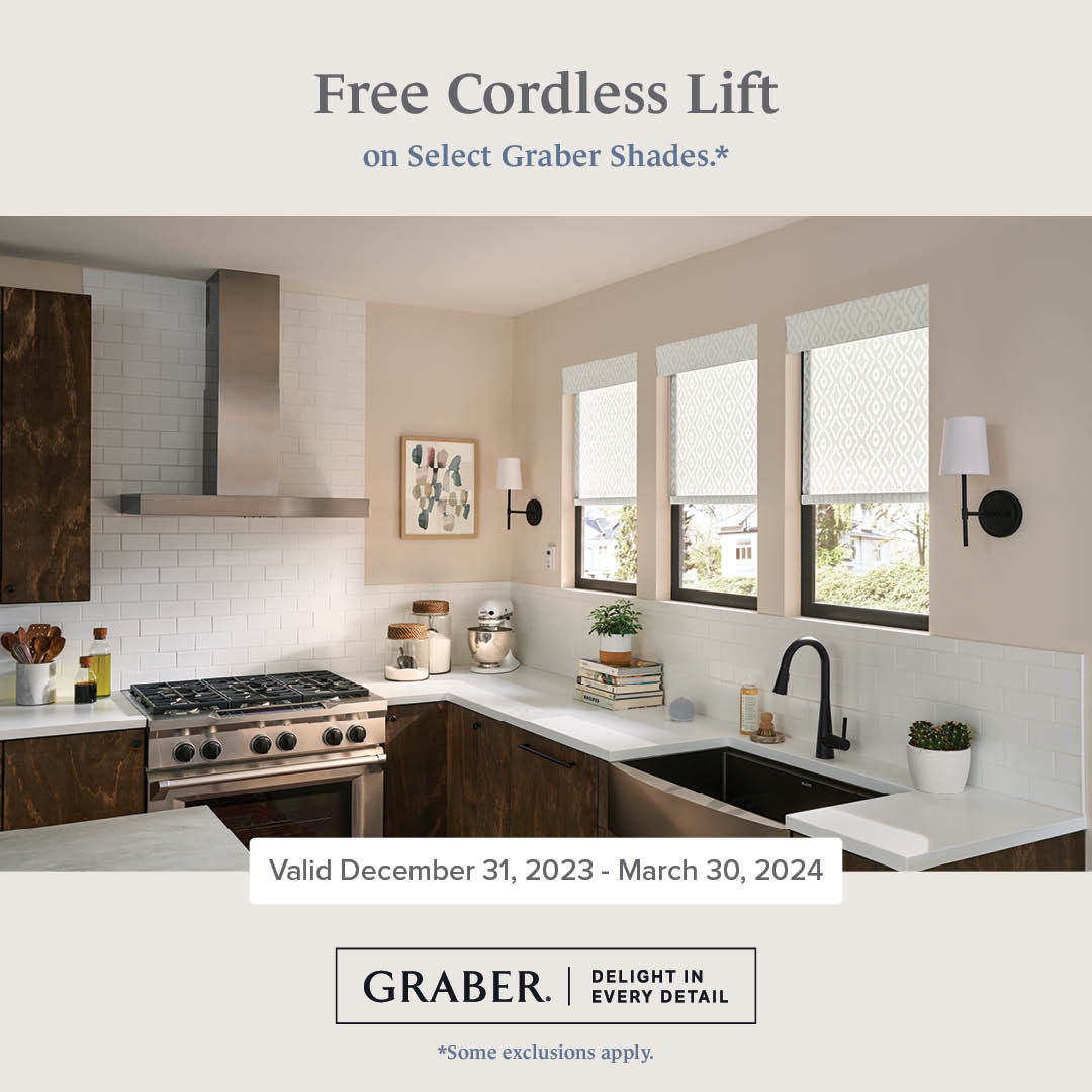 Free Cordless Lift on Select Graber Shades